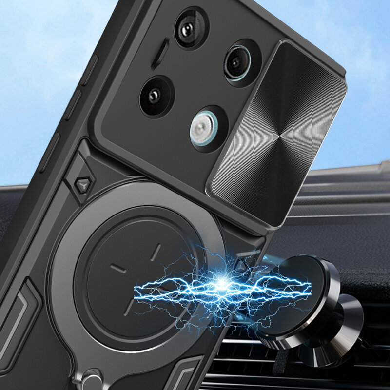 Husa Xiaomi Poco X6 Techsuit CamGuard Pro, rosu