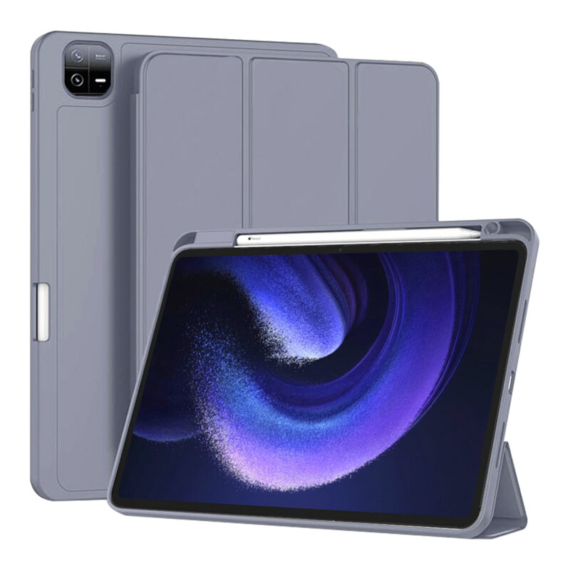 Husa Xiaomi Pad 6 Techsuit Flex Trifold Pen, mov