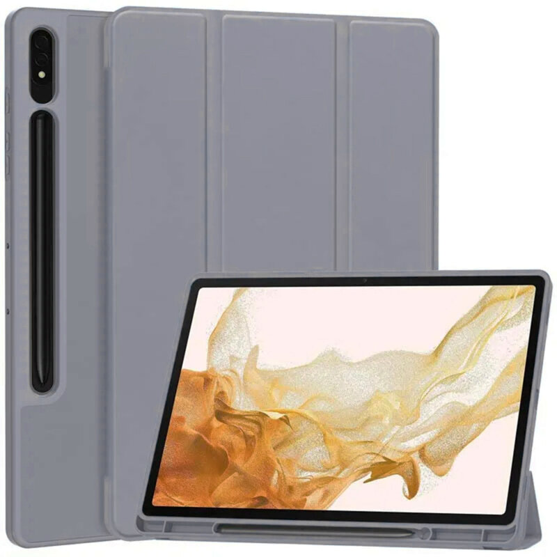 Husa Samsung Galaxy Tab S7 Plus 12.4 T970/T976 Techsuit Flex Trifold Pen, mov