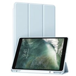 Husa iPad Pro 10.5 2017 Techsuit Flex Trifold Pen, bleu
