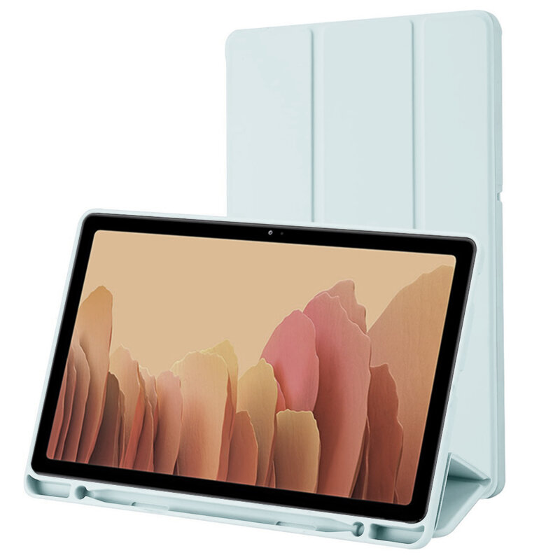 Husa Samsung Galaxy Tab A7 10.4 2020 T500/T505 Techsuit Flex Trifold Pen, bleu