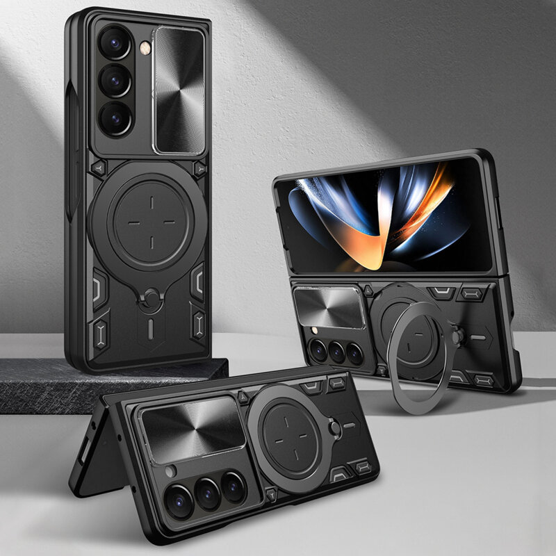 Husa Samsung Galaxy Z Fold5 Techsuit CamGuard Pro, albastru