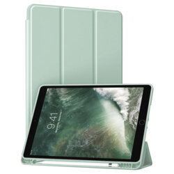 Husa iPad Pro 10.5 2017 Techsuit Flex Trifold Pen, verde deschis