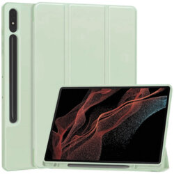 Husa Samsung Galaxy Tab S8 Ultra Techsuit Flex Trifold Pen, verde deschis