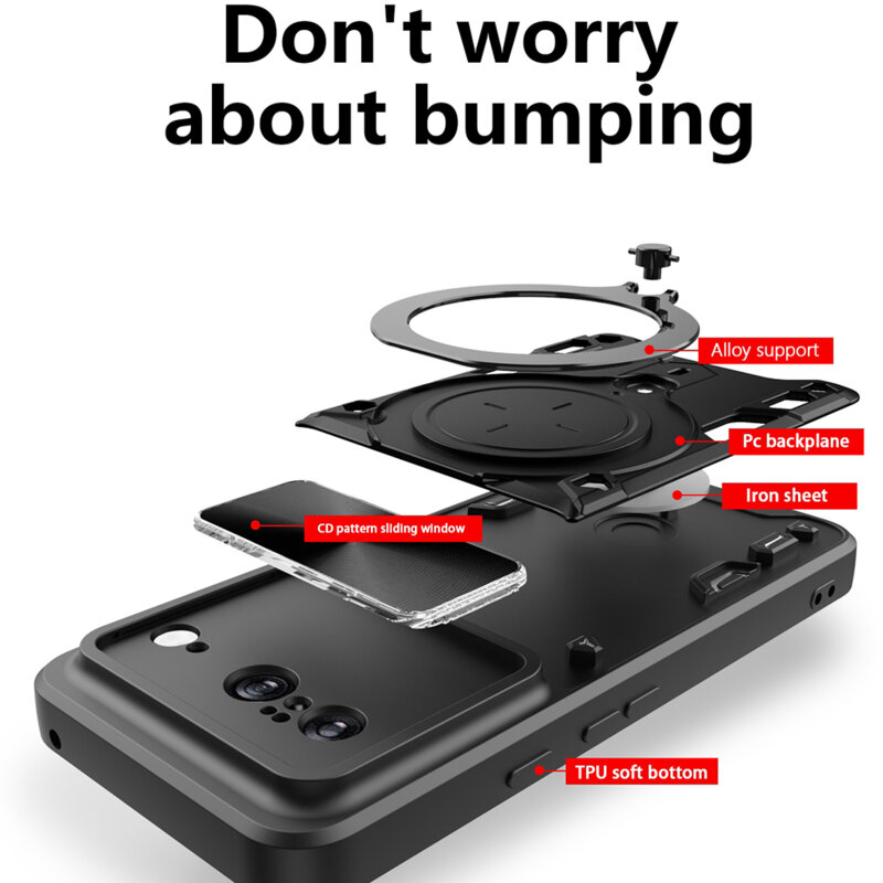 Husa Google Pixel 8 Techsuit CamGuard Pro, rosu