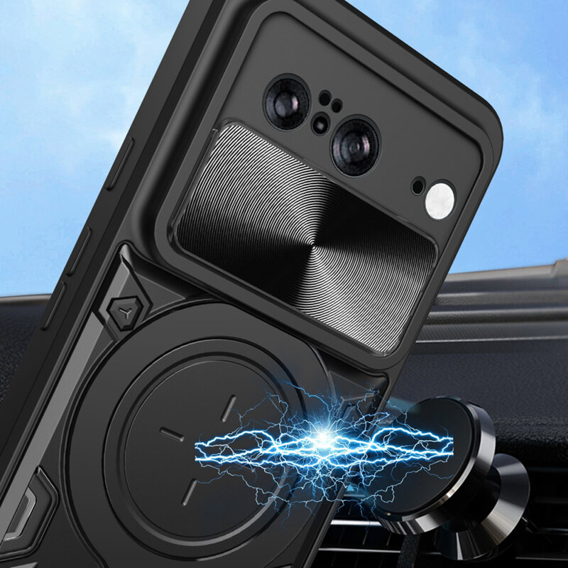 Husa Google Pixel 8 Techsuit CamGuard Pro, roz auriu