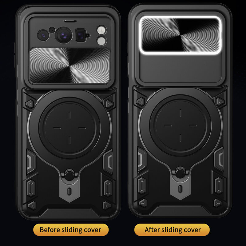 Husa Google Pixel 8 Pro Techsuit CamGuard Pro, roz auriu