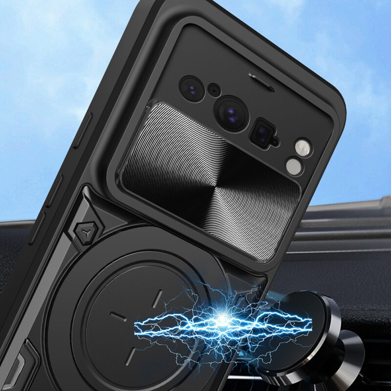 Husa Google Pixel 8 Pro Techsuit CamGuard Pro, roz auriu