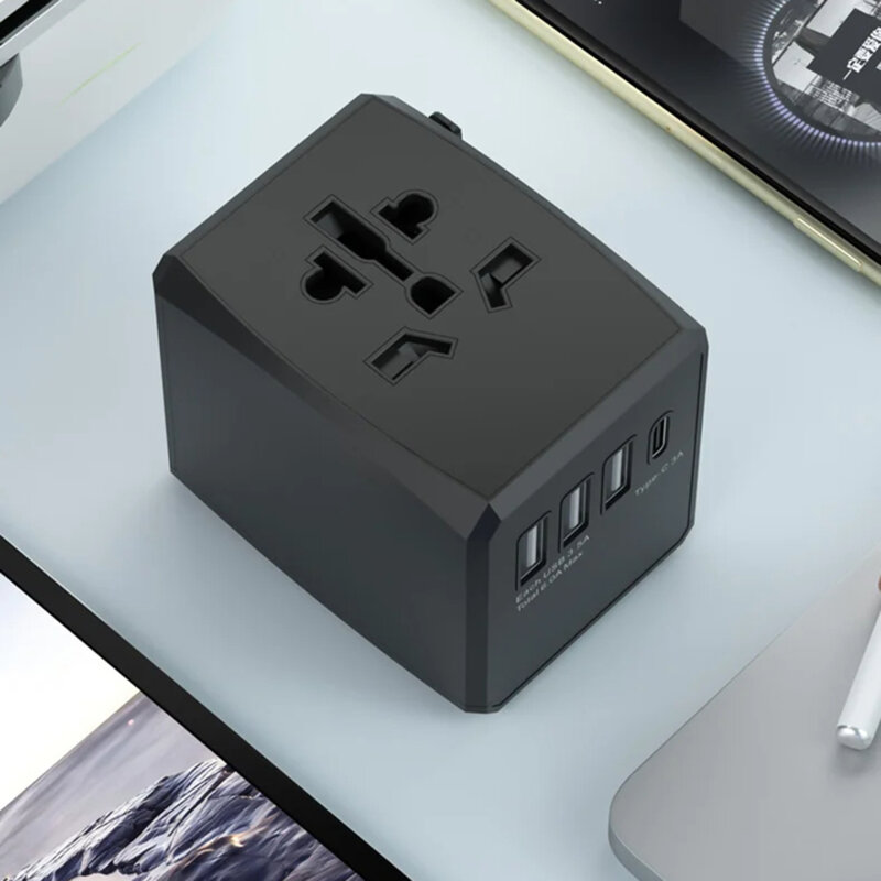Adaptor priza EU la US, UK, AUS, PD30W, Techsuit, HHT904