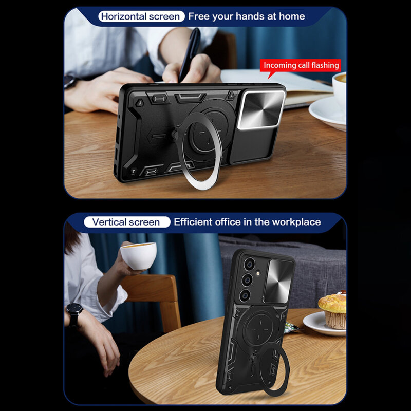 Husa Samsung Galaxy A34 5G Techsuit CamGuard Pro, negru