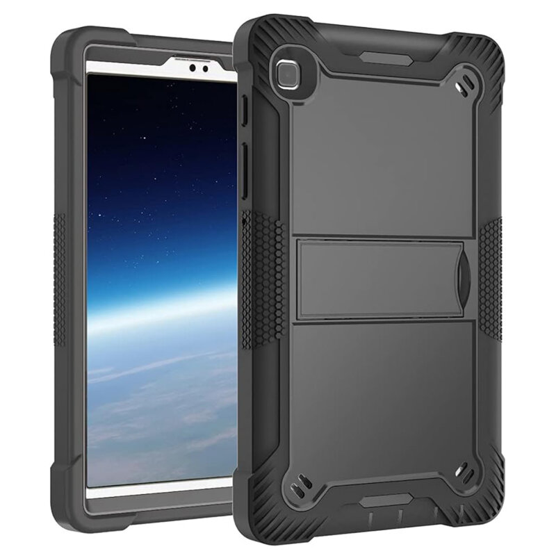 [Pachet 360°] Husa + folie sticla Samsung Galaxy Tab A7 10.4 (2022) Techsuit Rugged TabShell, negru