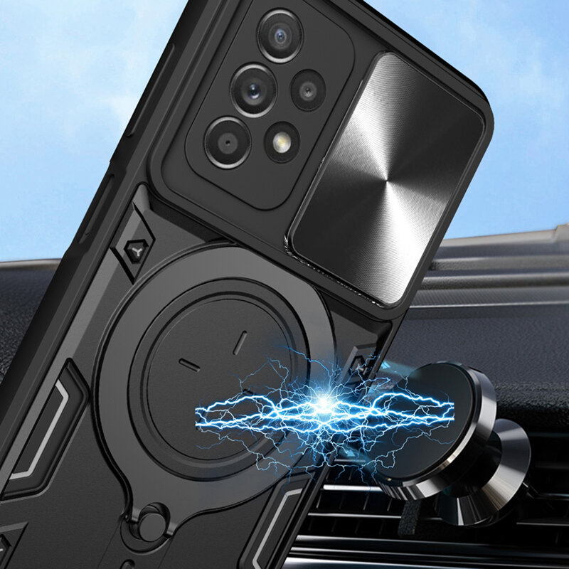 Husa Samsung Galaxy A52 5G Techsuit CamGuard Pro, rosu