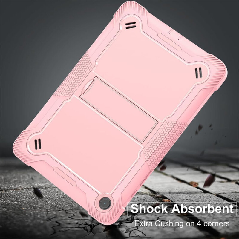 [Pachet 360°] Husa + folie sticla Samsung Galaxy Tab A9 Techsuit Rugged TabShell, negru