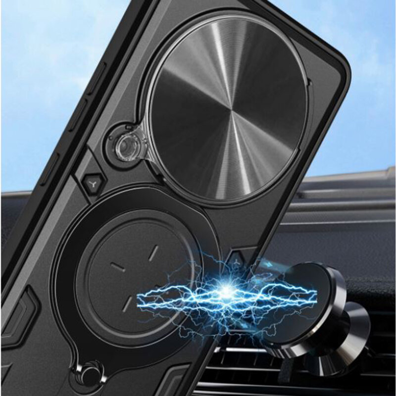 Husa Honor Magic5 Lite Techsuit CamGuard Pro, negru