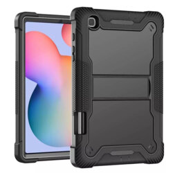 [Pachet 360°] Husa + folie sticla Samsung Galaxy Tab S6 Lite 10.4 P610/P615 Techsuit Rugged TabShell, negru