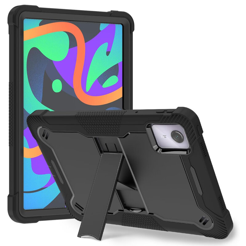 [Pachet 360°] Husa + folie sticla Lenovo Tab M11 Techsuit Rugged TabShell, negru