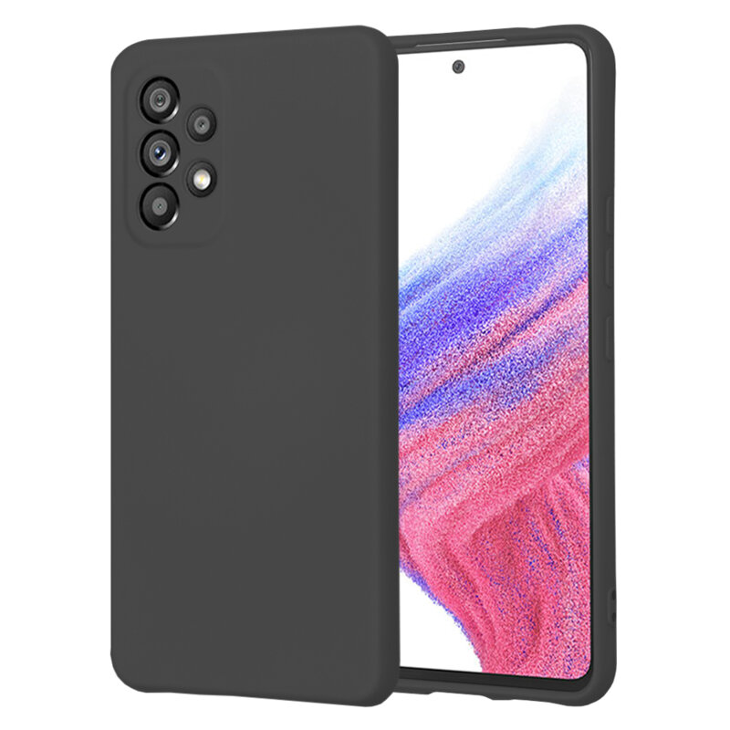 Husa silicon Samsung Galaxy A53 5G Techsuit SoftFlex, negru