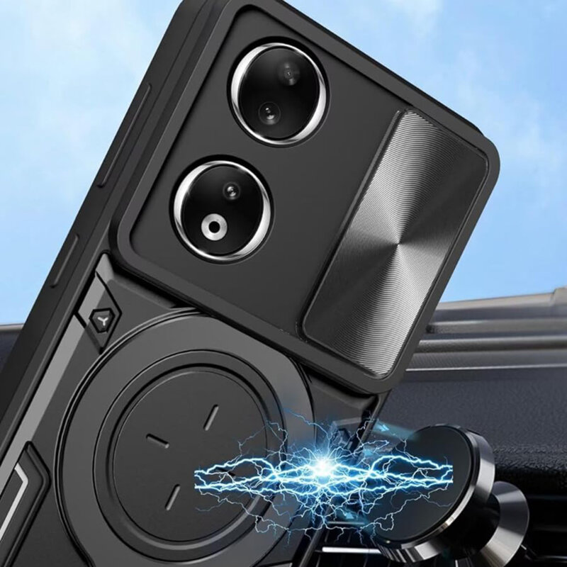 Husa Honor 90 Smart Techsuit CamGuard Pro, albastru