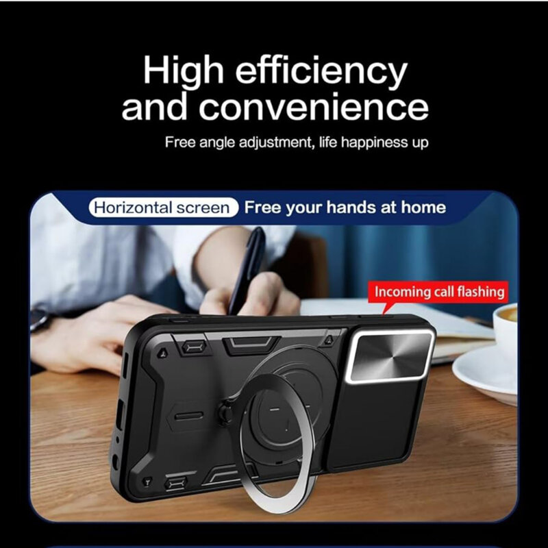 Husa Honor 90 Smart Techsuit CamGuard Pro, negru