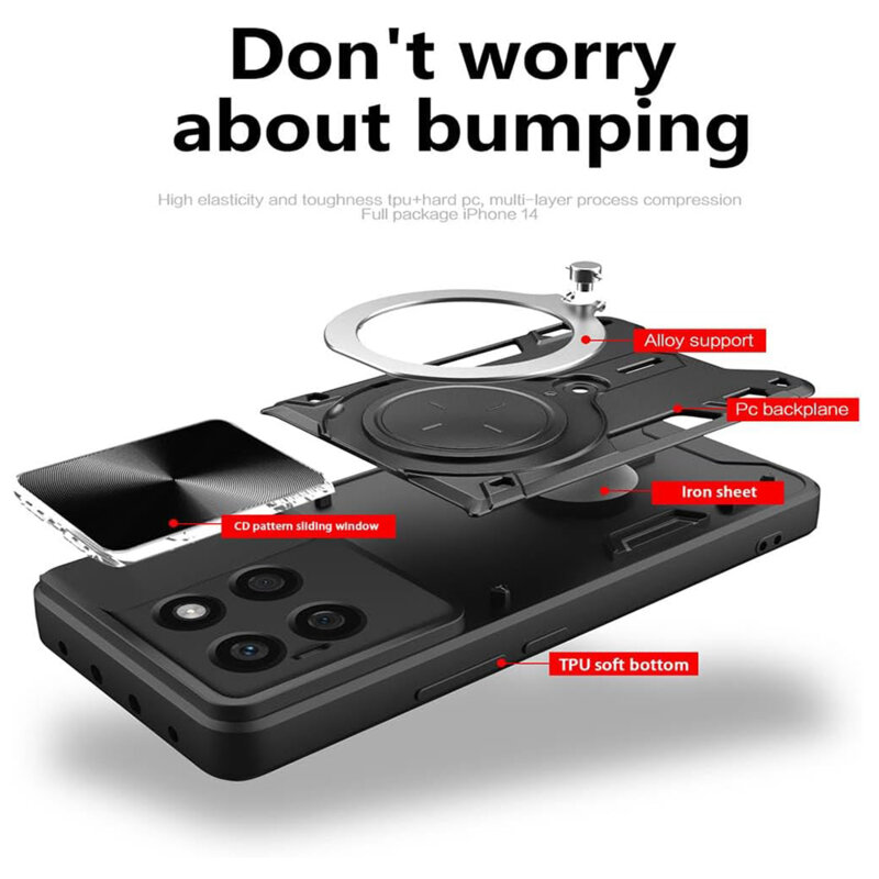 Husa Honor X8b Techsuit CamGuard Pro, negru