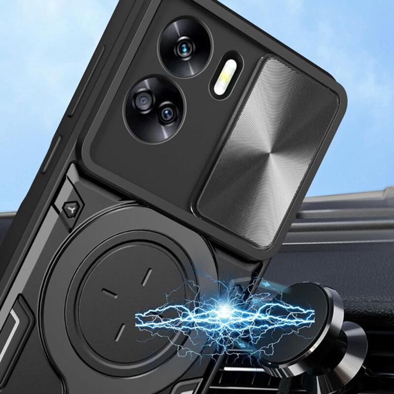 Husa Honor 90 Lite Techsuit CamGuard Pro, rosu