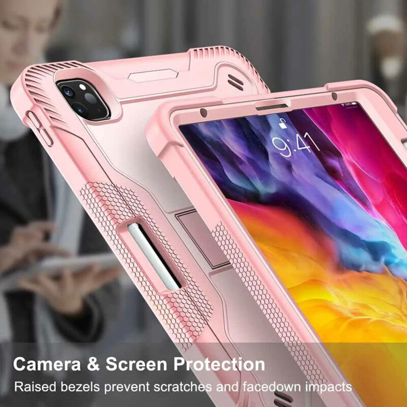 [Pachet 360°] Husa + folie sticla iPad Air 4 2020 10.9