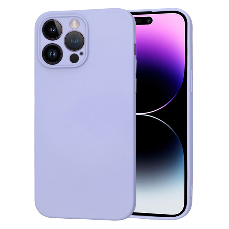 Husa silicon iPhone 14 Pro Max Techsuit SoftFlex, violet