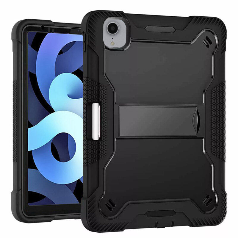 [Pachet 360°] Husa + folie sticla iPad Pro 2018 11.0 A1980/A1979 Techsuit Rugged TabShell, negru