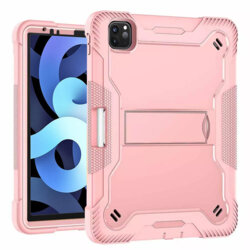 [Pachet 360°] Husa + folie sticla iPad Pro 11 (2022) Techsuit Rugged TabShell, roz