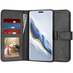 Husa 360 Honor Magic6 Pro Techsuit Diary Book, negru