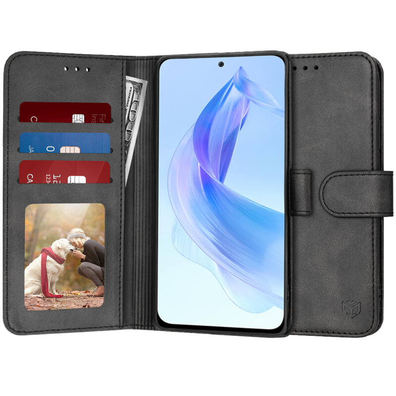 Husa 360 Honor 90 Lite Techsuit Diary Book, negru