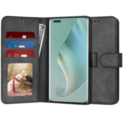 Husa 360 Honor Magic5 Pro Techsuit Diary Book, negru