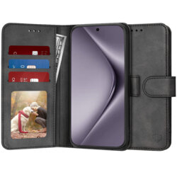 Husa 360 Huawei Pura 70 Pro Techsuit Diary Book, negru