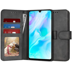 Husa 360 Huawei P30 Lite Techsuit Diary Book, negru