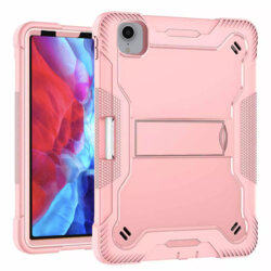 [Pachet 360°] Husa + folie sticla iPad Pro 2018 12.9 A2014/A1895 Techsuit Rugged TabShell, roz