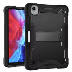 [Pachet 360°] Husa + folie sticla iPad Pro 2018 12.9 A2014/A1895 Techsuit Rugged TabShell, negru
