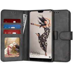 Husa 360 Huawei P20 Pro Techsuit Diary Book, negru