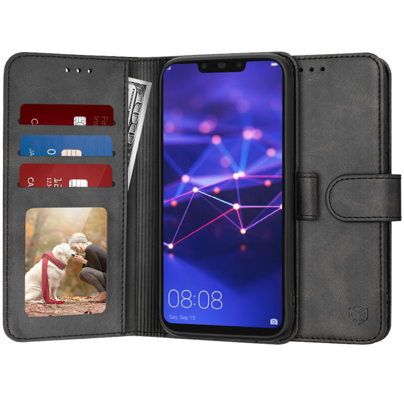 Husa 360 Huawei Mate 20 Lite Techsuit Diary Book, negru