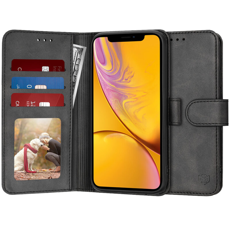 Husa 360 iPhone XR Techsuit Diary Book, negru