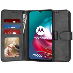 Husa 360 Motorola Moto G30 Techsuit Diary Book, negru