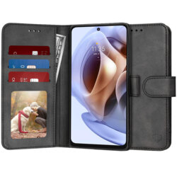 Husa 360 Motorola Moto G31 Techsuit Diary Book, negru