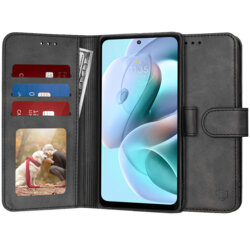 Husa 360 Motorola Moto G41 Techsuit Diary Book, negru