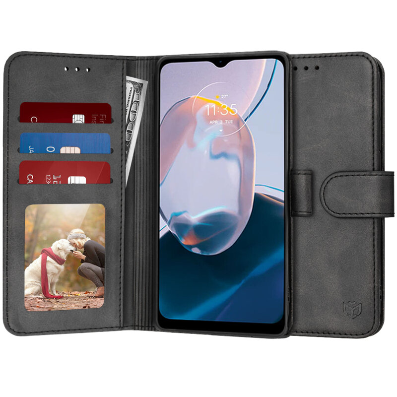 Husa 360 Motorola Moto E22i Techsuit Diary Book, negru