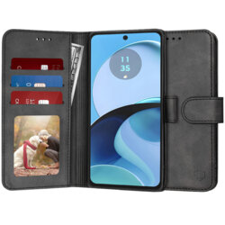 Husa 360 Motorola Moto G14 Techsuit Diary Book, negru