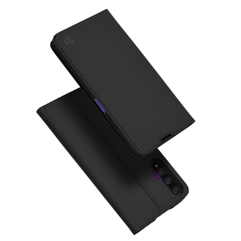 Husa Huawei Nova 5T Techsuit Magskin Book, negru