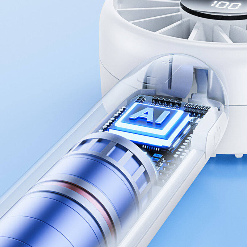 Mini ventilator de mana portabil Techsuit CT-110, alb