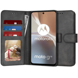 Husa 360 Motorola Moto G32 Techsuit Diary Book, negru