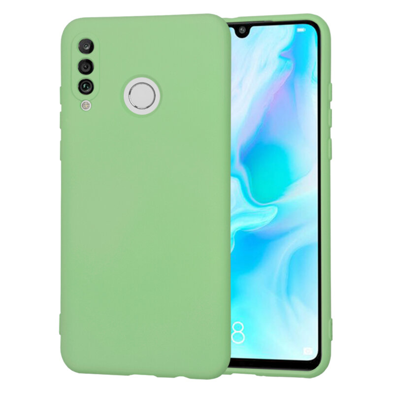 Husa silicon Huawei P30 Lite Techsuit SoftFlex, verde deschis