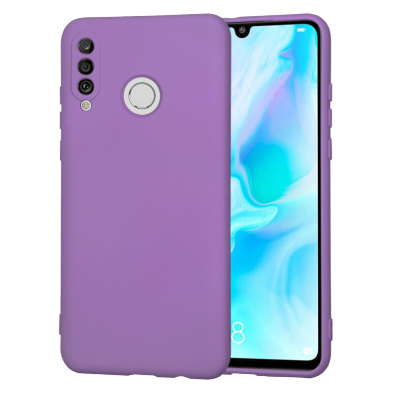 Husa silicon Huawei P30 Lite Techsuit SoftFlex, mov
