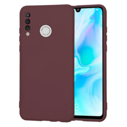 Husa silicon Huawei P30 Lite Techsuit SoftFlex, bordo